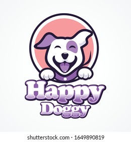 Vektorillustration mit dem Logo des Hundes