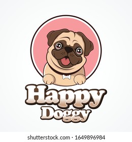 dog mascot logo icon vector