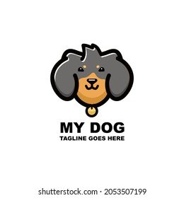 Dog Mascot Logo Premium Vector,Logo,clip art.