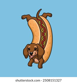 Dog mascot vector the Concept of Isolated Technology. Flat Cartoon Style Suitable for Landing Web Pages,T shirt, Flyers, Stickers