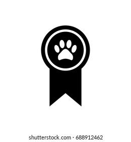 Dog medal icon.
