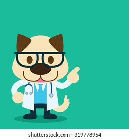 dog as a medical veterinary doctor