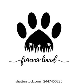 Dog memorial illustration, pet memrial