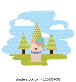 dog merry christmas card