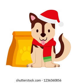 dog merry christmas card
