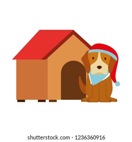 dog merry christmas card