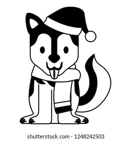 dog merry christmas card