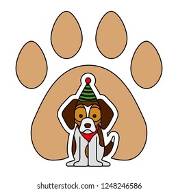 dog merry christmas card