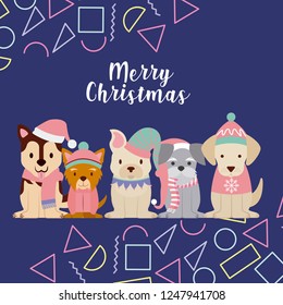 dog merry christmas celebration