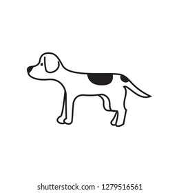 Dog microchip icon