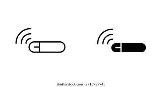 Dog microchip icon design collection. Vector sign and symbol for UI designs