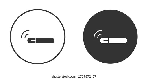 Dog microchip icon signs pack. Vector symbols for graphic designs