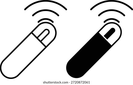 Dog microchip icon. Smart chip symbol. Pet identification symbols. Animal RFID chip graphic design. Veterinary tracking and safety signs
