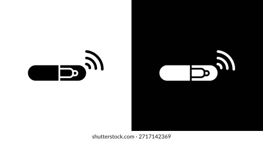 Hund Mikrochip Symbol Vektor Design Element Vektor eps 10