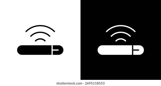 Dog microchip icon vector, filled flat sign, solid pictogram. Symbol, logo illustration.