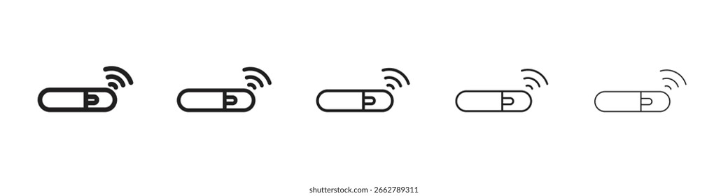 Dog microchip icon for your web site design, logo, app, UI.
