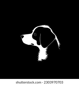 Dog - Minimalist and Flat Logo - Vector illustration