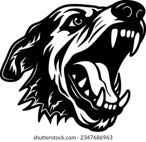Dog - Minimalist and Flat Logo - Vector illustration