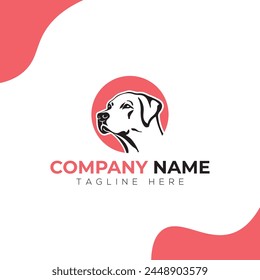  Dog minimalist modern illustration logo design