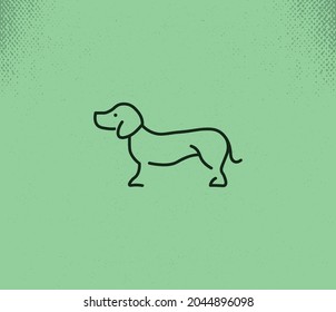 Dog Minimalist, professional logo design, Nature symbol, Unique line art, Geometric logo, Minimal symbols, icons, premium designs