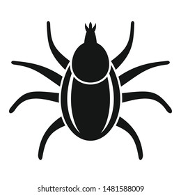 Dog mite icon. Simple illustration of dog mite vector icon for web design isolated on white background