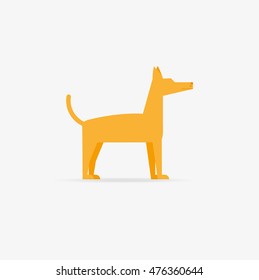 dog modern icon vector