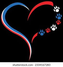 Dog mom dad dogs paw 4th of july t-shirt design