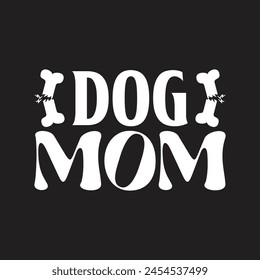 Diseño de Vector divertido de mamá perro