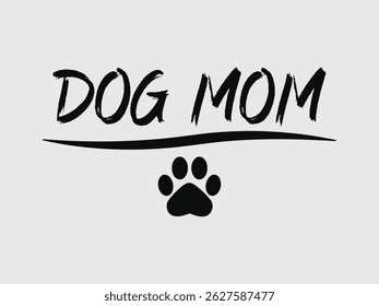 Dog mom funny mom vector design 