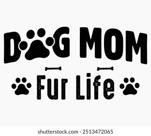 Perro Mamá Vida De Piel Svg, Camisas De Perros, Citas De Perro Svg, Svg Divertido, Perro Diciendo Svg, Papá Y Mamá Perro Svg, Archivo Cortado, Silueta