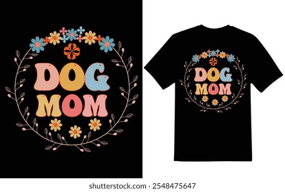 Dog mom graphic design for dog lover