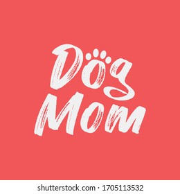 Mamá de perro con letras. Un diseño de mami de perrito y divertido para el pantalones.