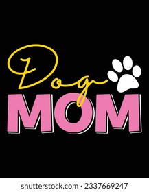 Dog mom mother's day svg design