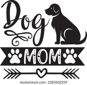 Mamá de perro svg, diseño de perro, diseño de Svg de perro