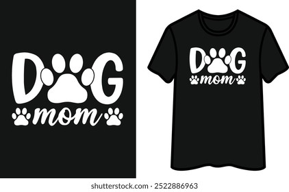 Diseño de camiseta de mamá de perro