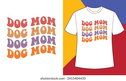 Dog mom t shirt print template