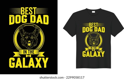 Dog motivational quote Vector T Shirt Design. Colorful dog Animal lover. All You Need Is Love And A Dog Printable Vector Illustration. Print t-shirt, card, poster, gift, textile, black background.
