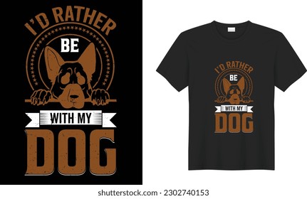 Dog motivational quote Vector T Shirt Design. Colorful dog Animal lover. All You Need Is Love And A Dog Printable Vector Illustration. Print t-shirt, card, poster, gift, textile, black background.