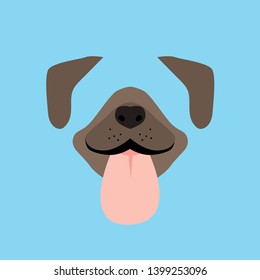 Dog Mouth And Ears For Game Accessories. Dog Face Video Chat, Corona Masker Or Selfie Photo Filter Template Vector Isolated Icon