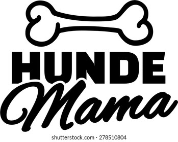 Dog Mum with bone