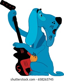 A dog from the musical "Bremen Town Musicians"