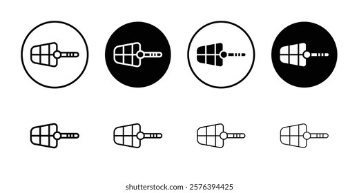 Dog muzzle icon logo sign set vector outline