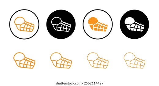 Dog muzzle icon Outline vector for web ui