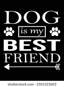 Dog is my best friend design eps file