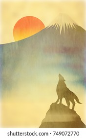 Dog New Year card background