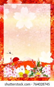 Dog New Year card Background