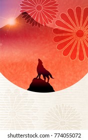 Dog New Year card background
