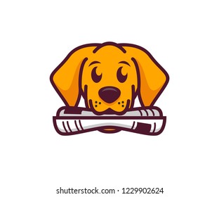 dog newspaper logo vector designs