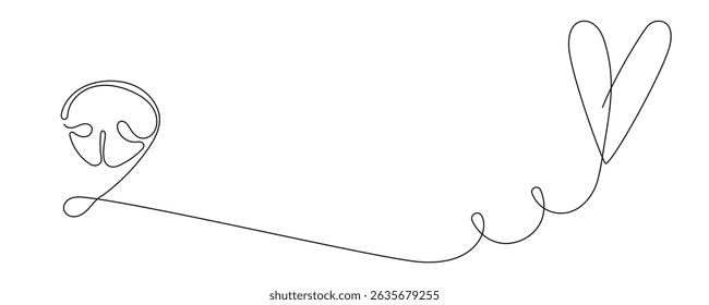 Dog Nose Silhouette Line Art. Lovely Loyal Adorable Family Friend Character Symbol. Domestic Pet Animal Nose Curved Outline Icon. Veterinary Clinic Logo Idea. Dog Nose Sketch Stroke Drawn.