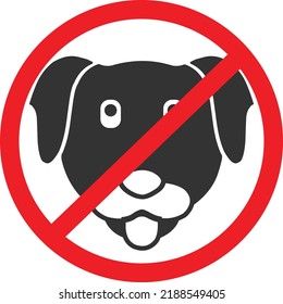 No permitir icono, vector de icono de advertencia